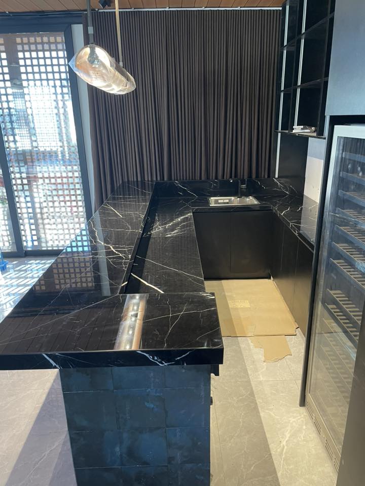 Marble kitchen countertop installation Manila
